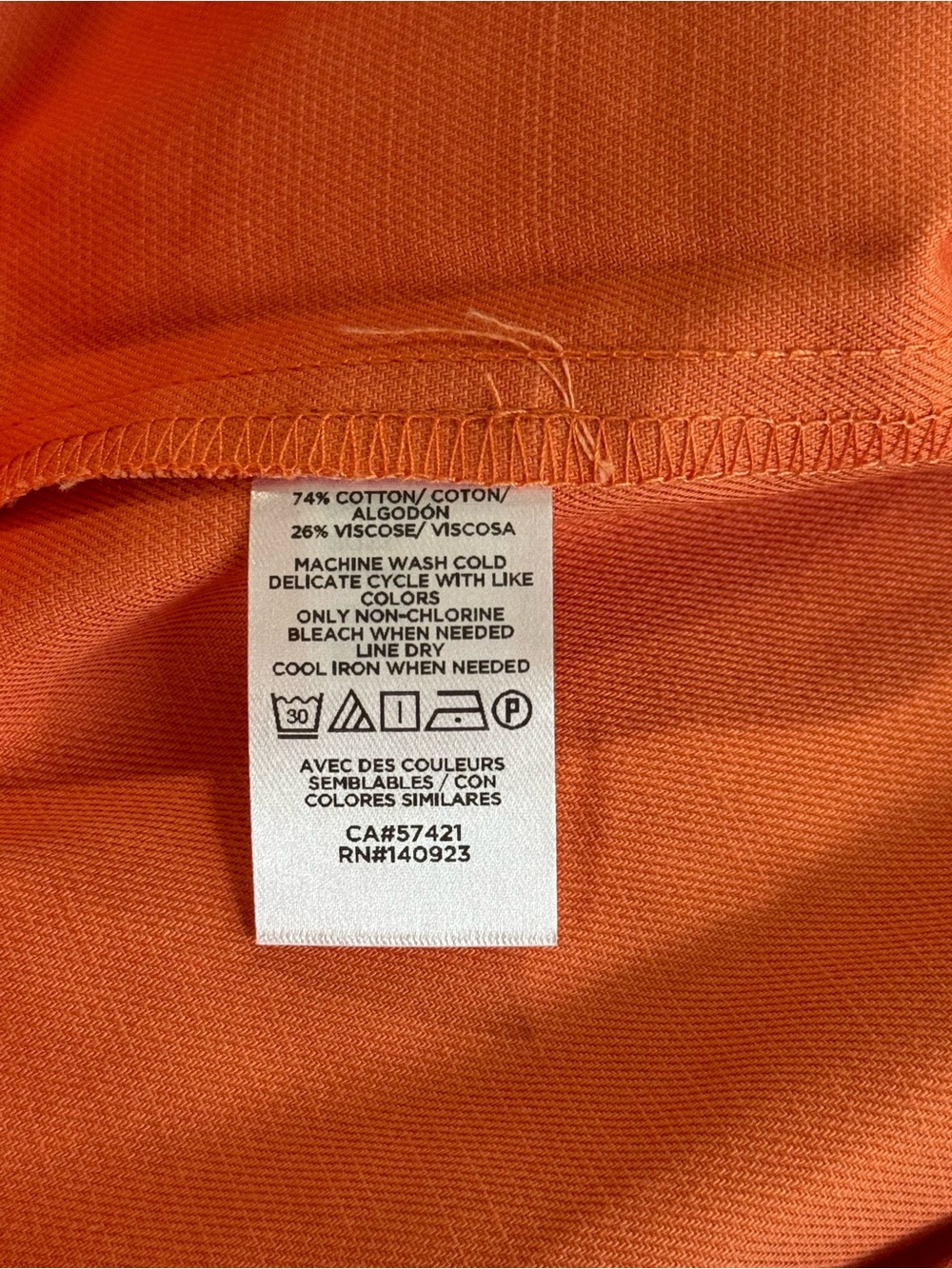 LOFT Outlet NWT Rust Orange Button Front A-Line Dress Size 12 - Picture 6 of 7